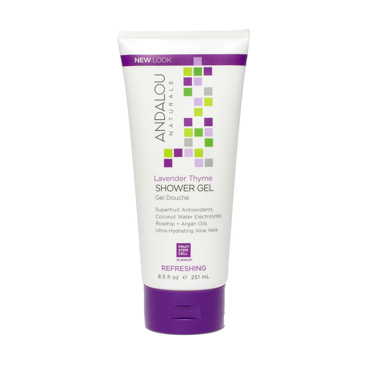 Andalou Naturals Lavender Thyme Shower Gel, 8.5 Fl Oz - Refreshing Body Wash