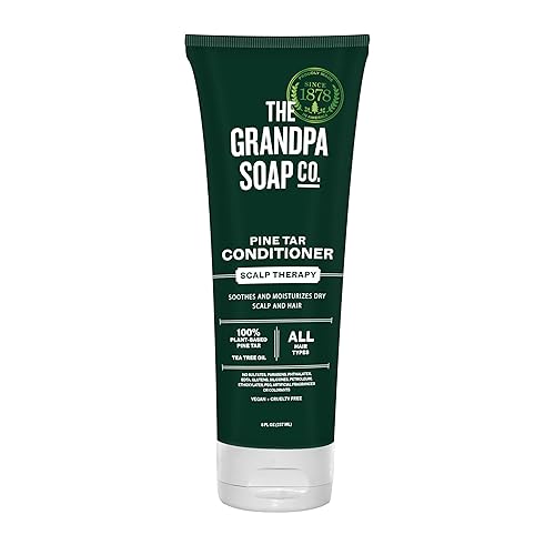 The Grandpa Soap Company Pine Tar Conditioner For Dry Scalp, Vegan, 8 Fl Oz