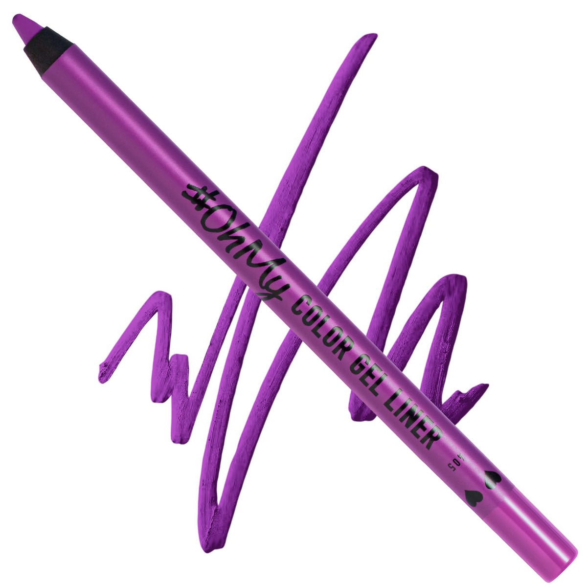 Lamel Ohmy Color Gel Eyeliner - Waterproof, Long Lasting, Highly-Pigmented Purple - Grape Soda