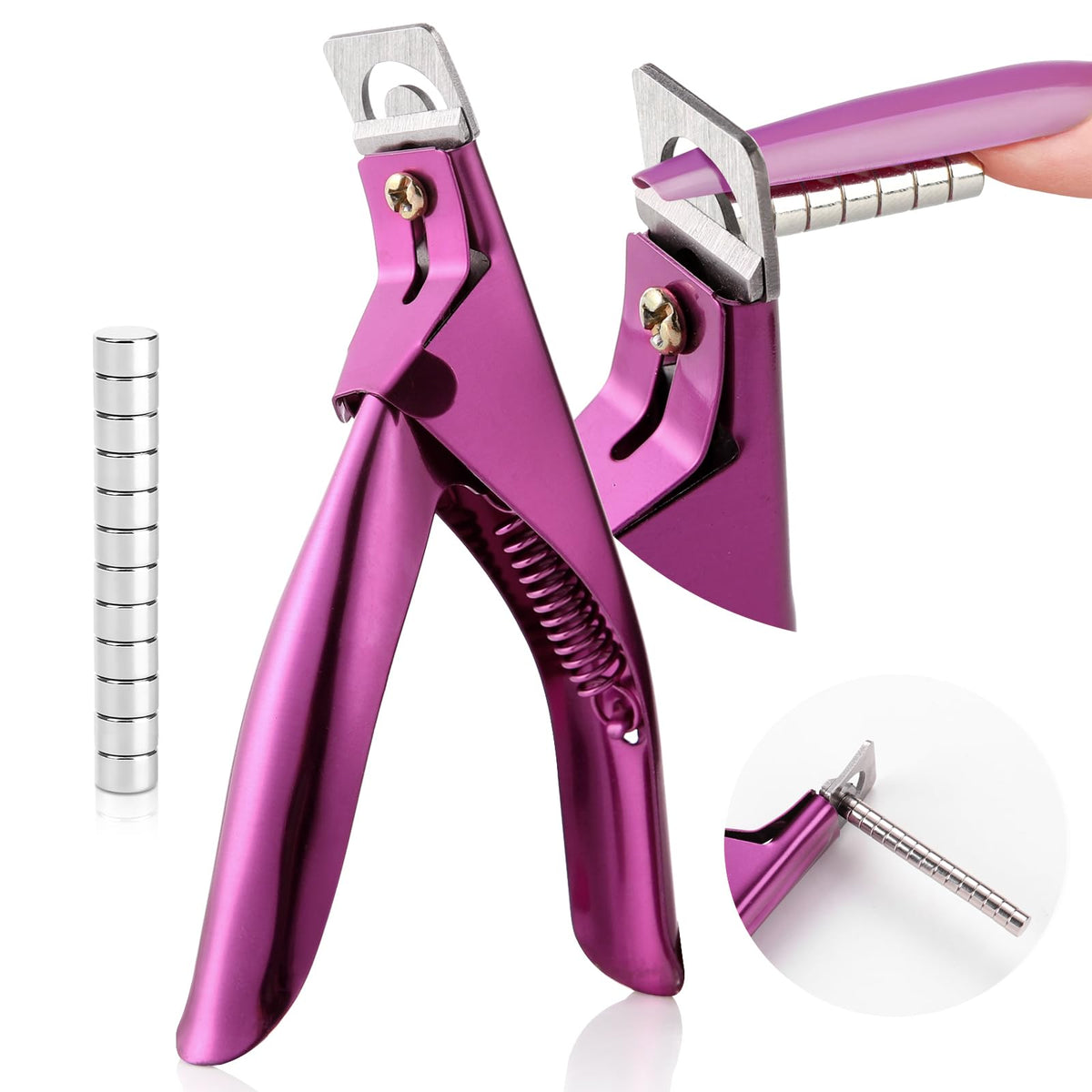 Saviland Rose Acrylic Nail Cutters Set - 15Pcs Sharp Clipper & Nail Tech Supplies For Women