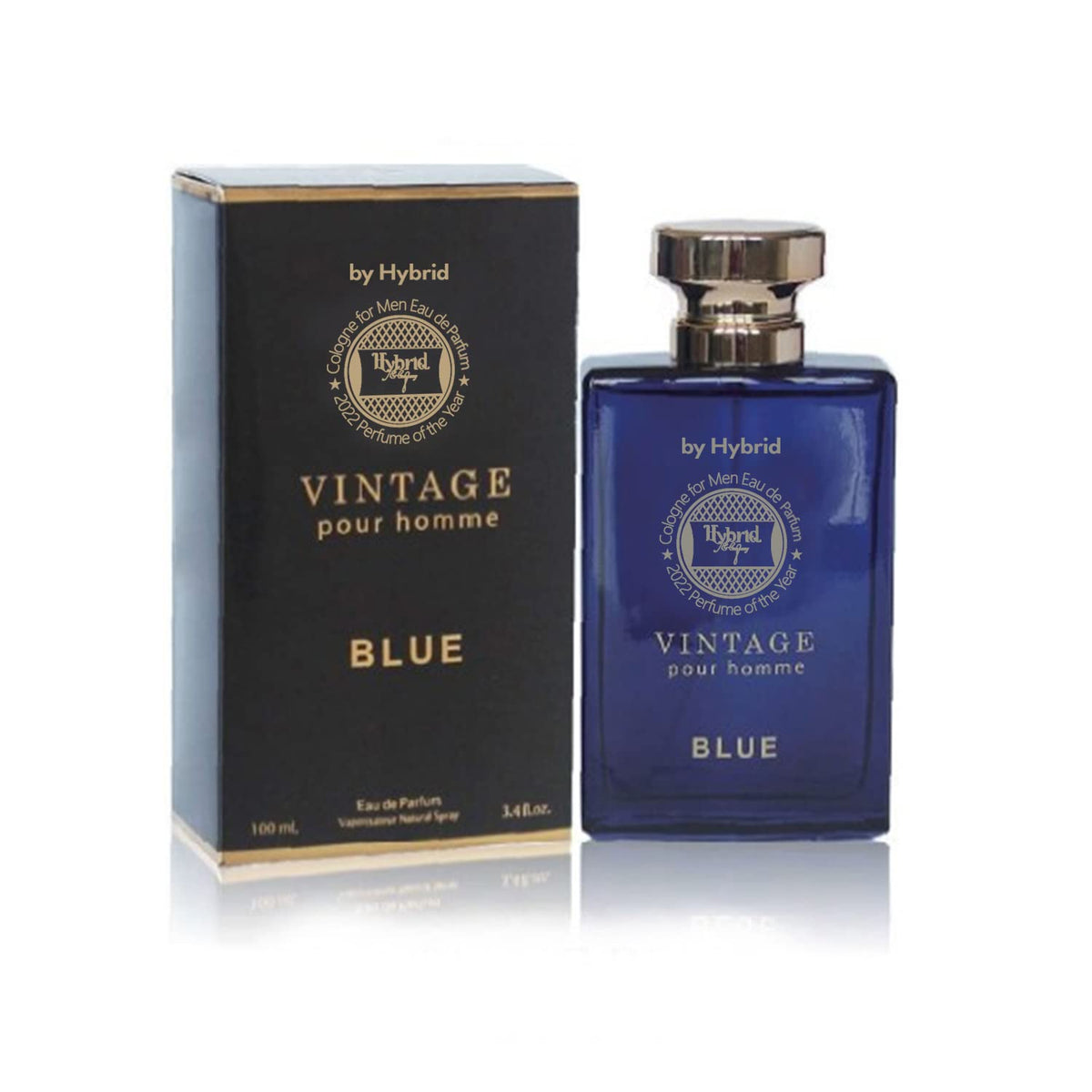 Hybrid & Company Vintage Blue Men'S Classic Perfume Eau De Toilette Spray 100 Ml