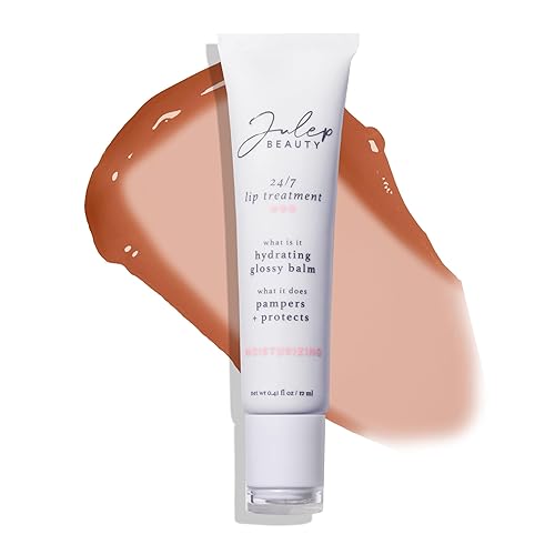 Julep 24/7 Lip Treatment Balm & Mask - Hydrating, Glossy, Vegan - Sheer Berry, 0.