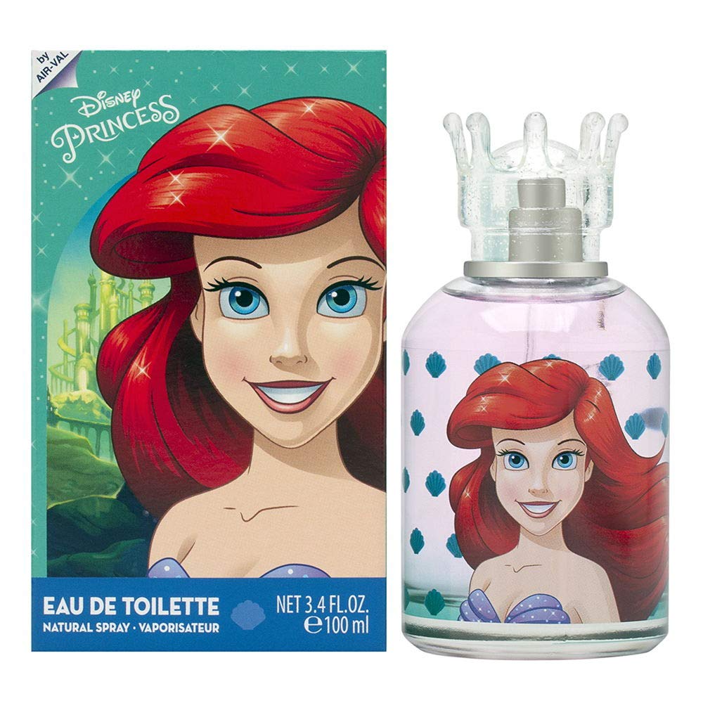 Disney Princess Ariel Eau De Toilette Spray For Girls, 3.4 Fl Oz, Teal Packaging