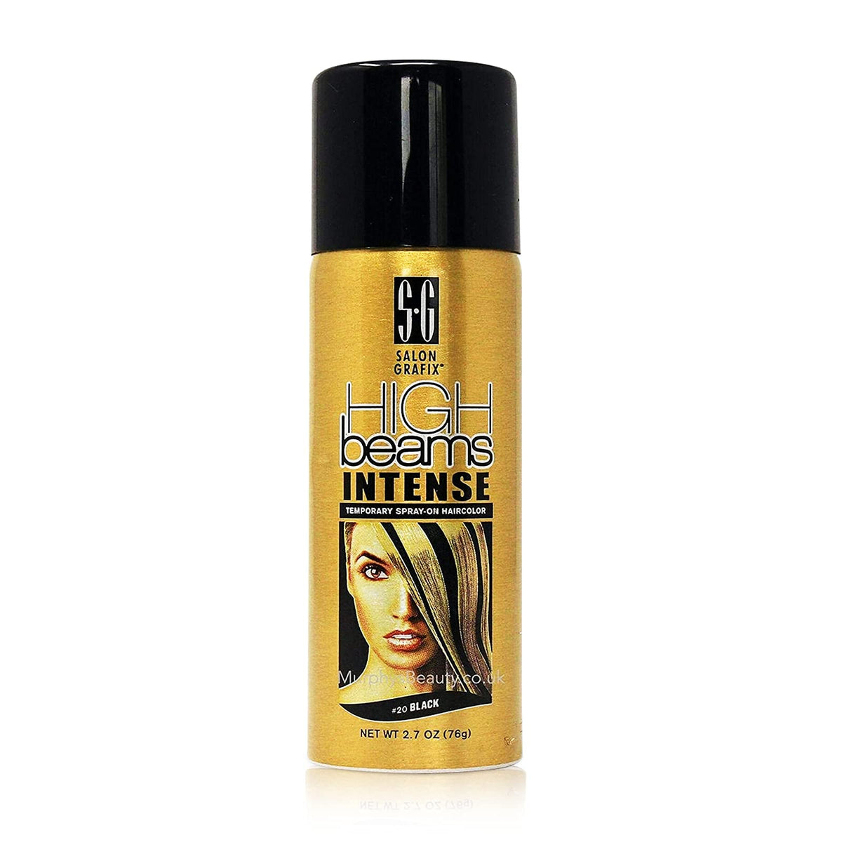 High Ridge High Beams Intense Spray On Hair Color - #20 Black, 2.7 Oz Aerosol