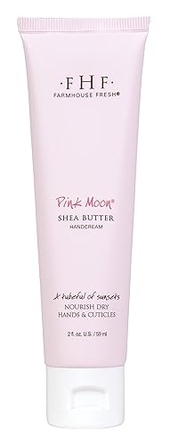 Farmhouse Fresh Pink Moon Shea Butter Hand Cream, 2 Fl Oz, Licorice Sugar Scent