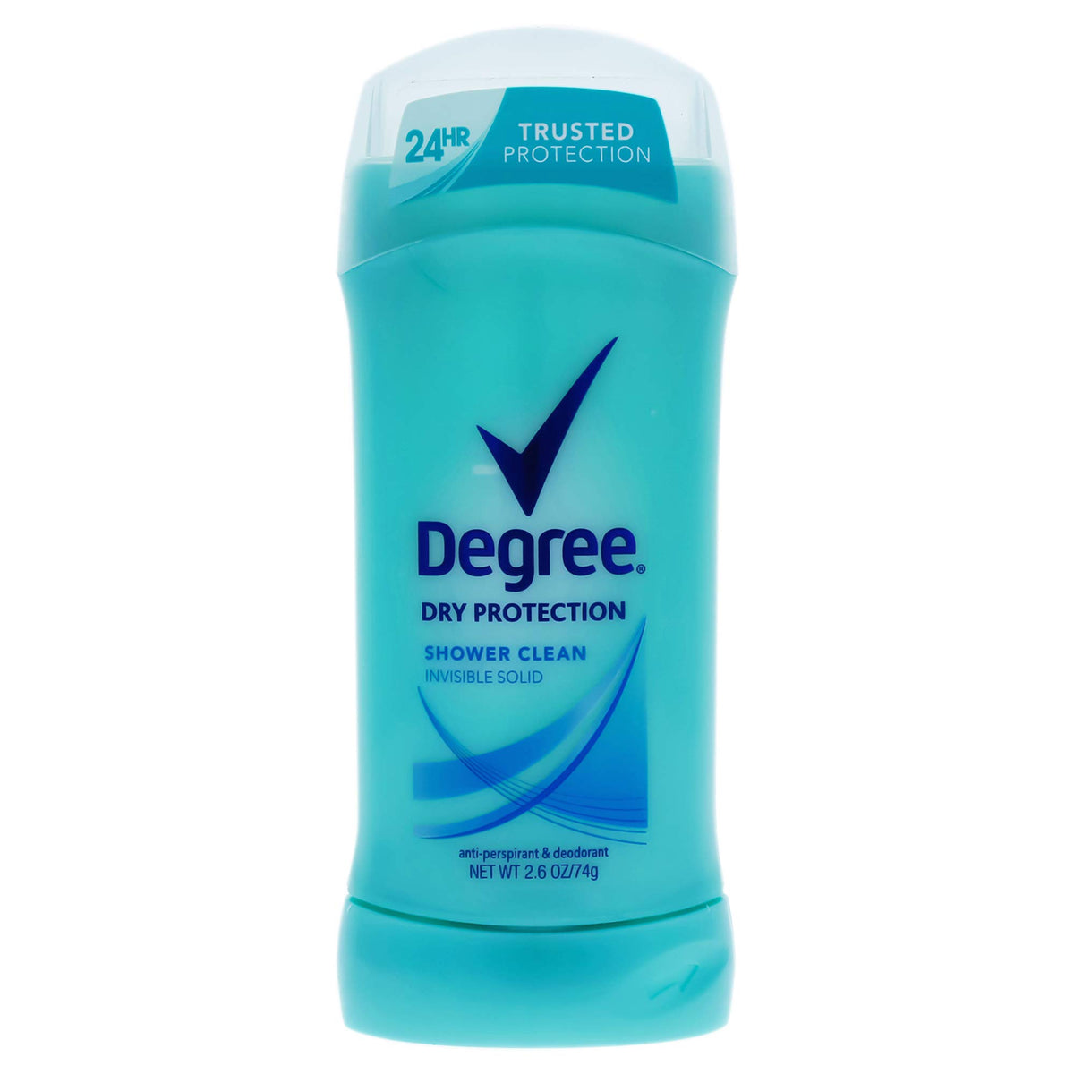 Degree Invisible Solid Shower Clean Deodorant For Women, 2.6 Oz, Fresh Scent