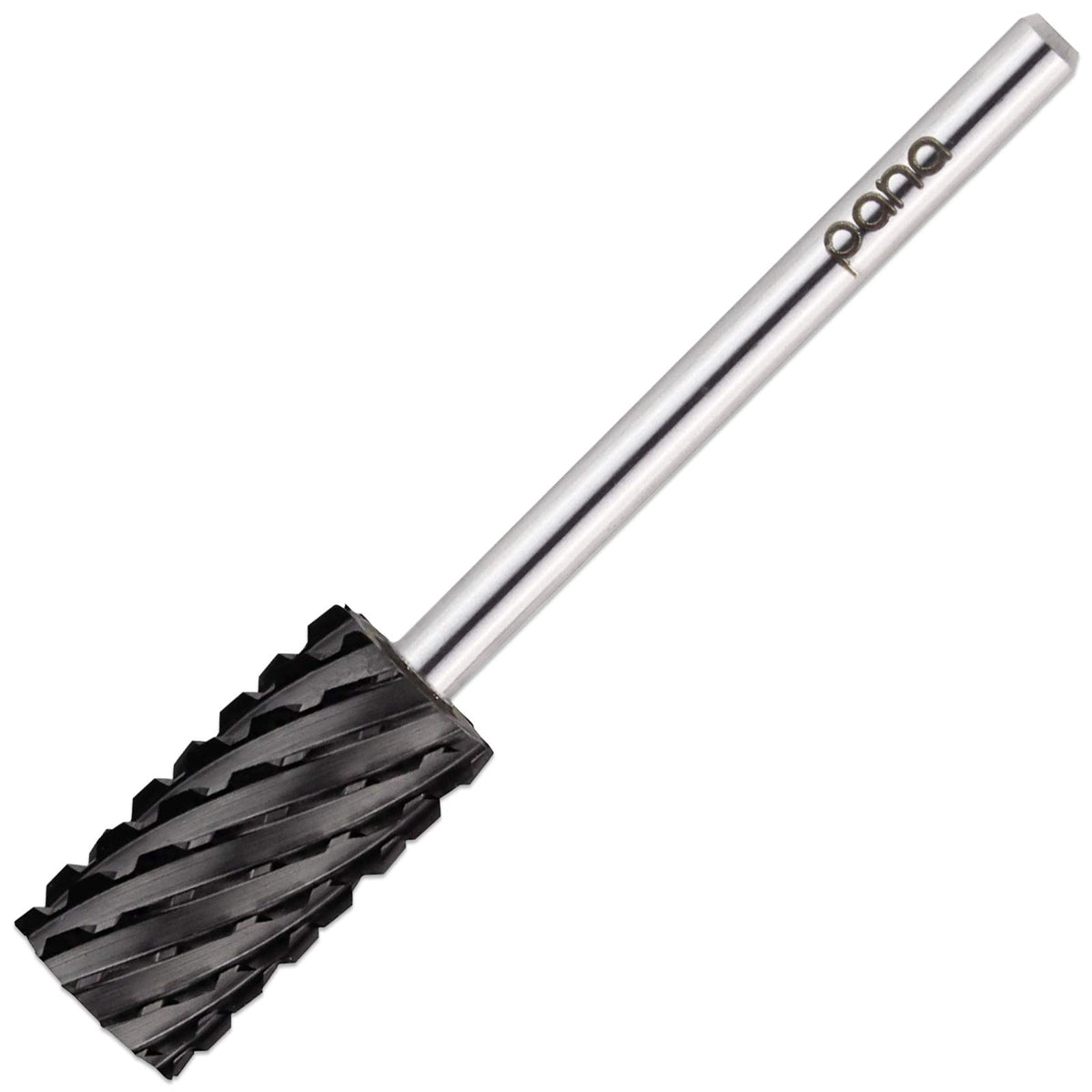 Pana Dlc Black Large Barrel Nail Drill Bit - 3/32&quot; Shank, 3X Coarse Grit For Acrylic &