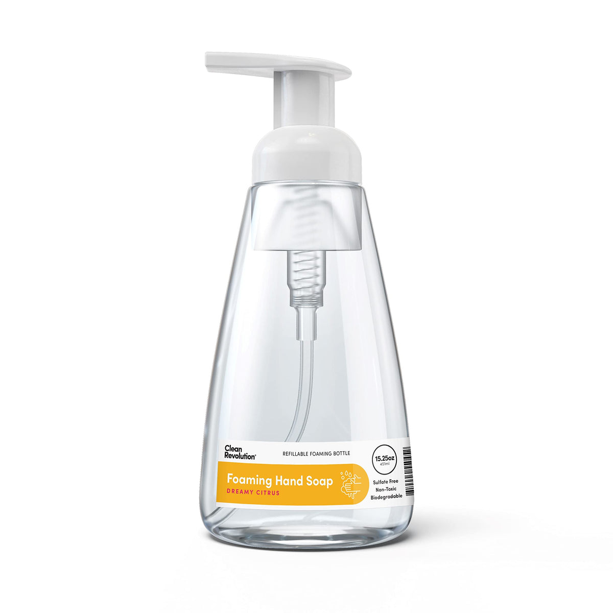 Clean Revolution Foaming Hand Soap, Gentle Moisturizing, Dreamy Citrus, 15.25 Fl Oz