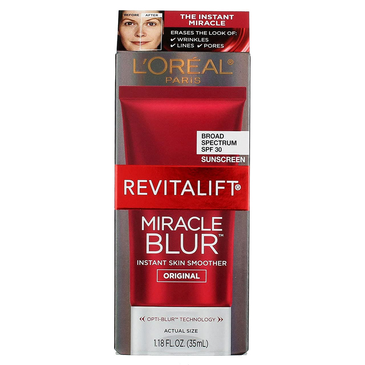 L’Oréal Paris Revitalift Miracle Blur Instant Skin Smoother 1.18 Fl Oz - Pack Of 2