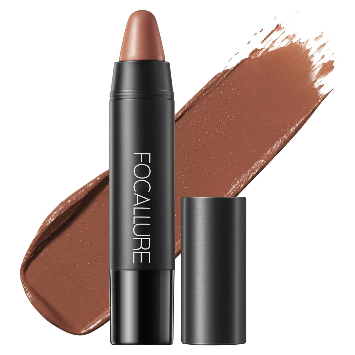 Focallure Ultra Chic Matte Lipstick - Long Lasting, Waterproof, Rich Vitamin E, Rose Taupe