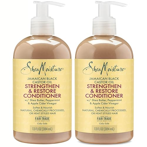 Sheamoisture Jamaican Black Conditioner, Strength & Grow, 13Oz (2 Pack)