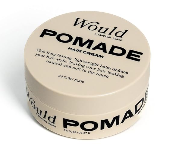 Would Pomade Hair Cream For Men - 2.5 Oz Matte Finish, Water-Based, Medium Hold