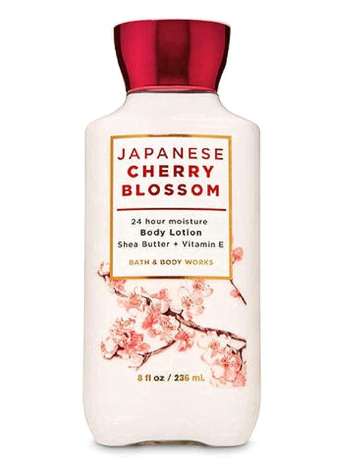 Bath & Body Works Japanese Cherry Blossom Body Lotion, 24 Hour Moisture, 8 Fl Oz