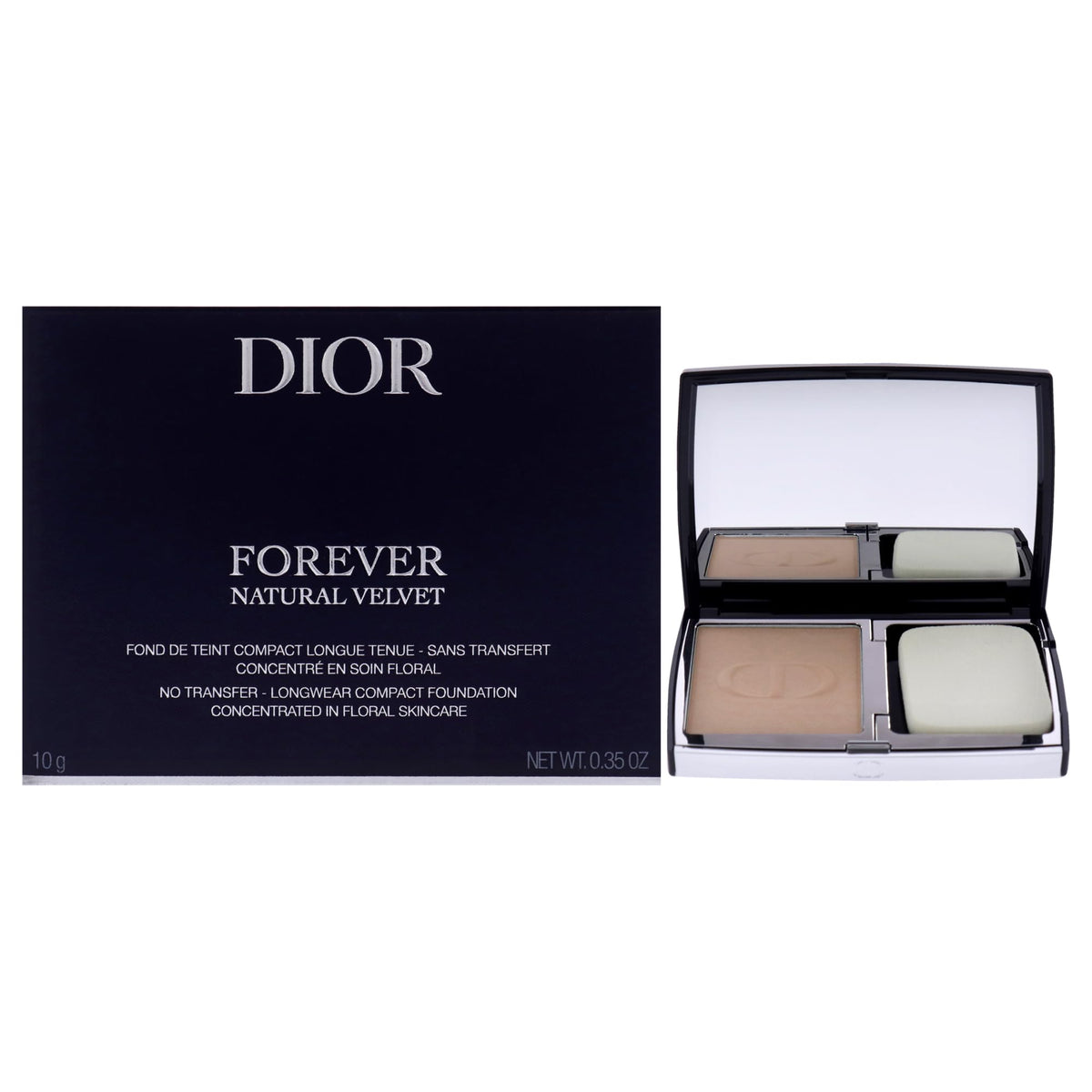 Dior Forever Natural Velvet Foundation 3N Neutral 0.35 oz for Women - Flawless Finish