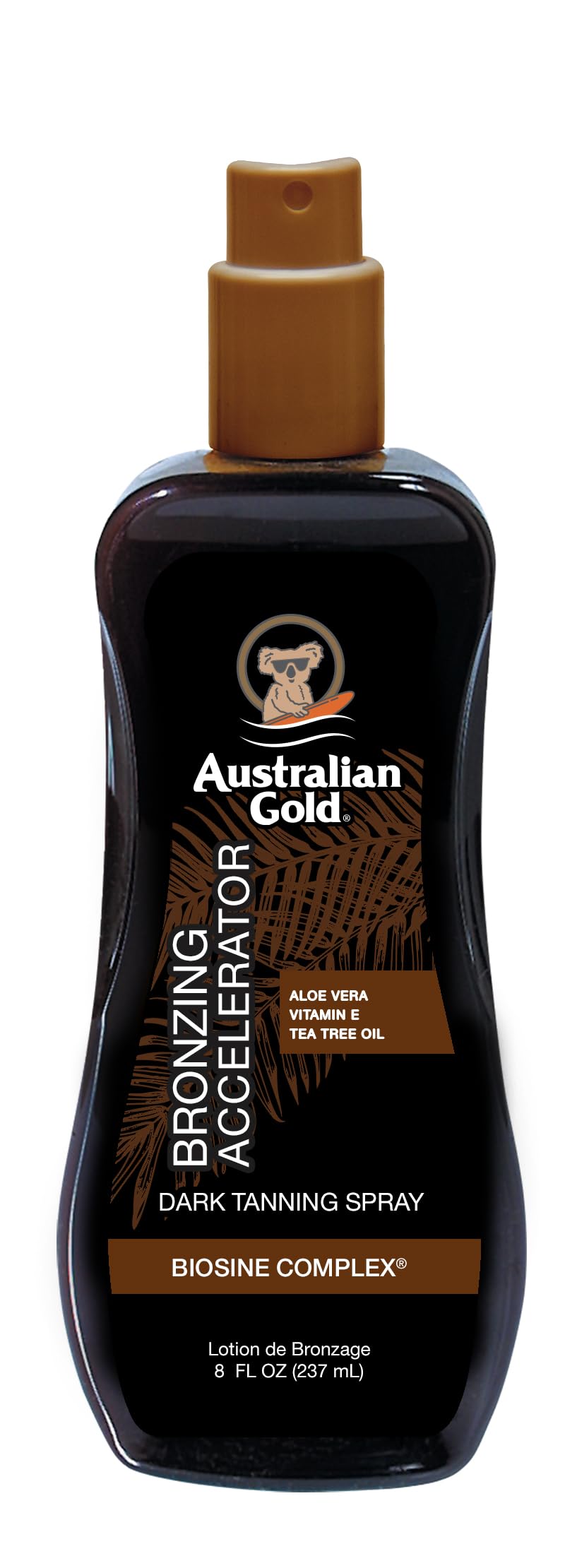 Australian Gold Dark Tanning Accelerator Spray Gel With Bronzer, 8 Fl Oz - Multicolor