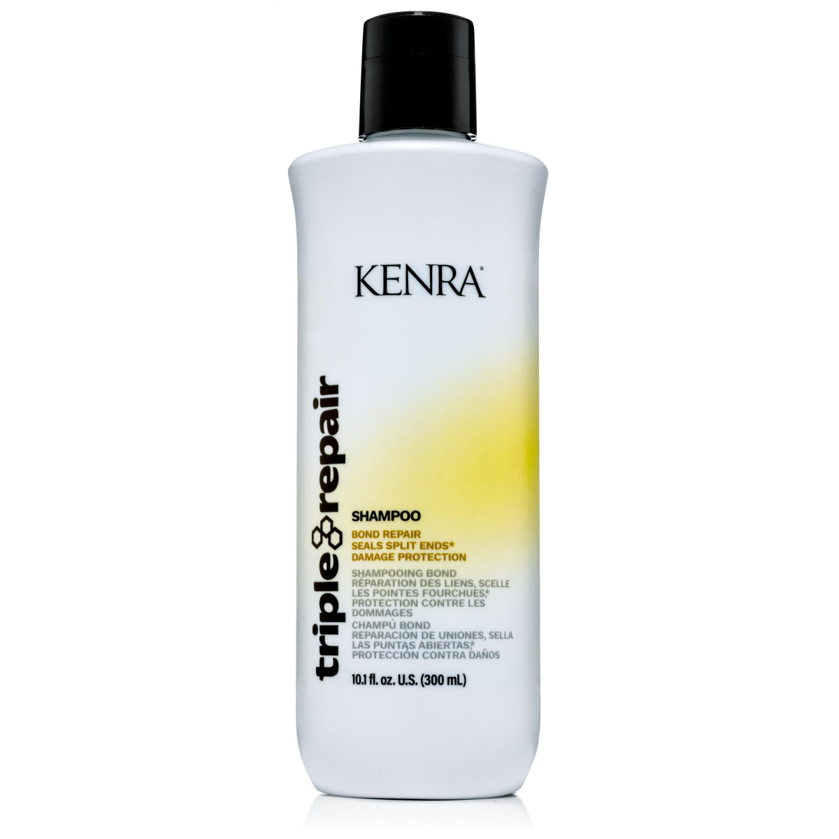 Kenra Triple Repair Shampoo | Sulfate-Free | Strengthens Damaged Hair & Split Ends | 10.1 Fl. Oz.