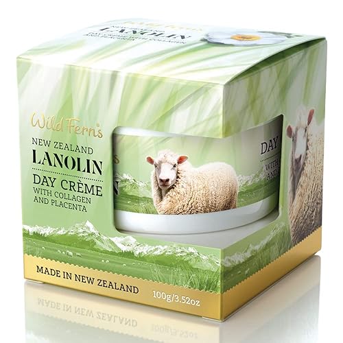 Wild Ferns Lanolin Day Crème With Collagen & Placenta – 98% Natural, 100G