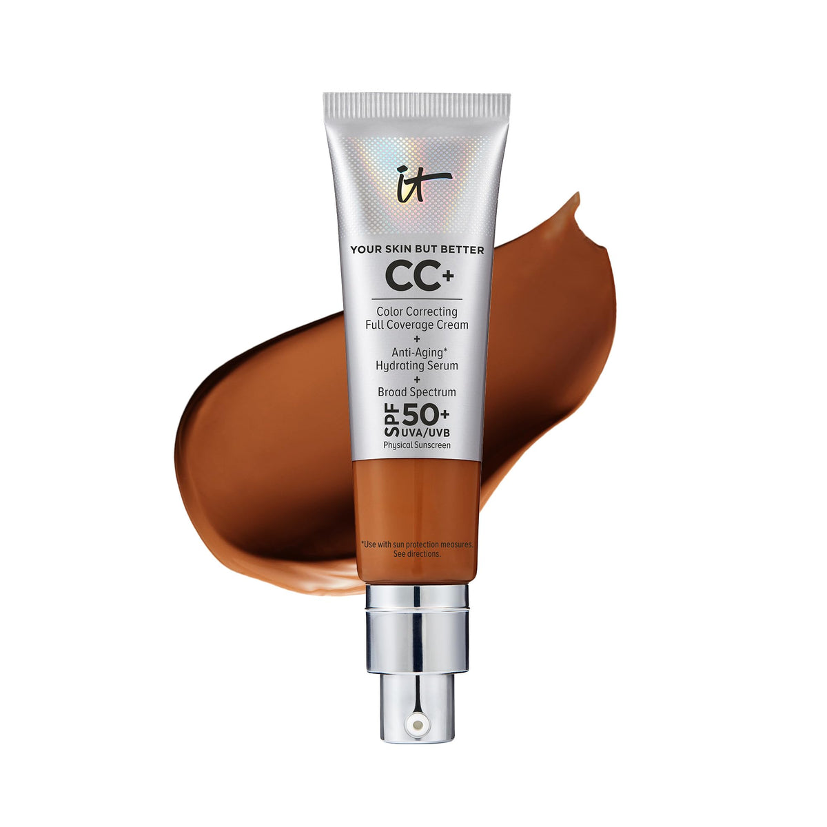 It Cosmetics Cc+ Cream Rich Honey - Full-Coverage Foundation & Spf 50+ - 1.08 Fl Oz