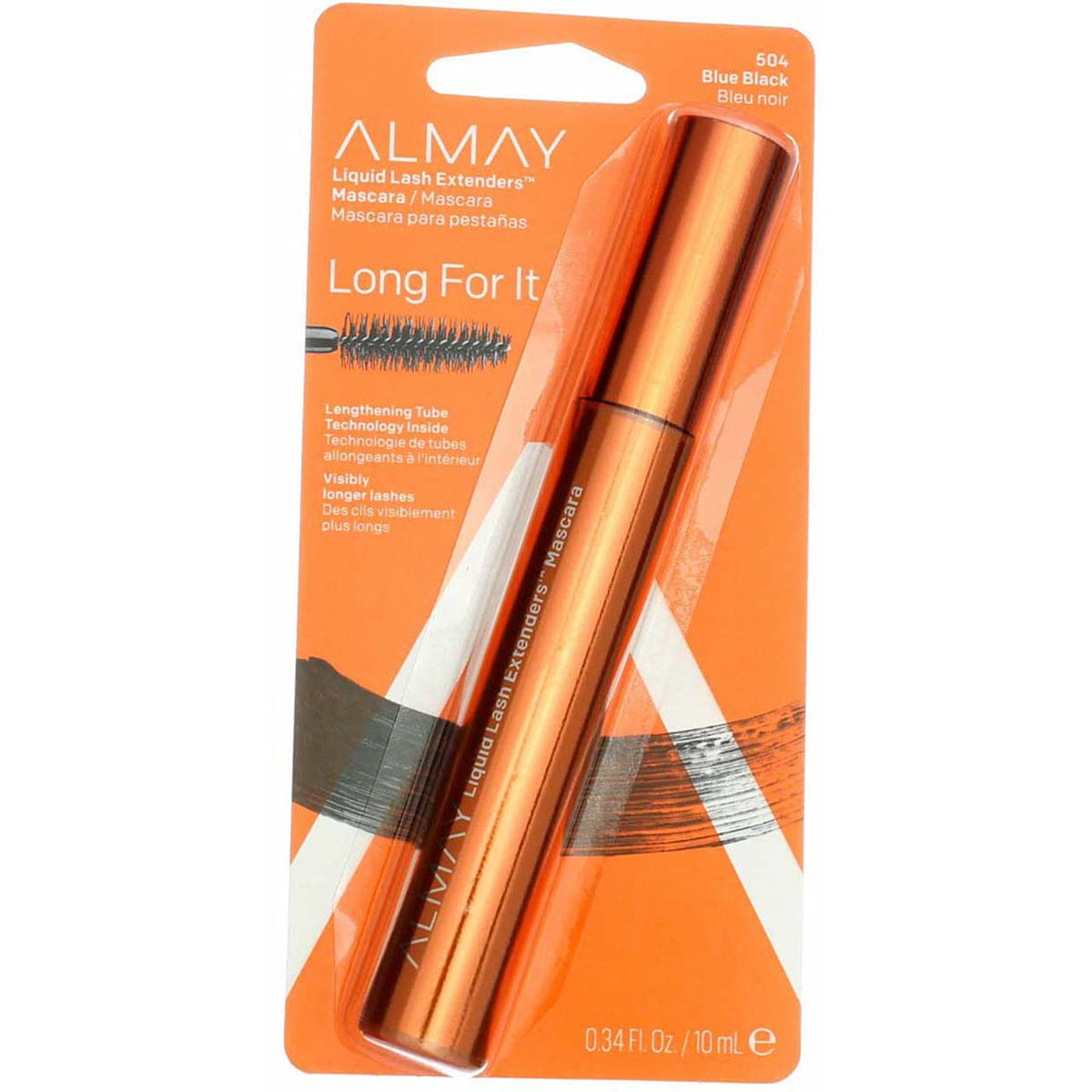 Almay Liquid Lash Extenders Mascara, Blue Black - 0.34 Fl Oz, Volume & Length Booster