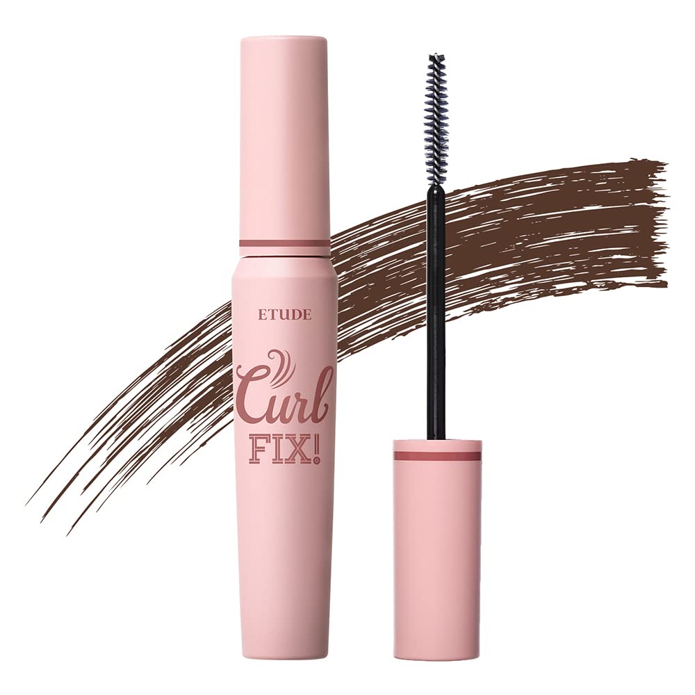 Etude Curl Fix Mascara #2 Brown - 24H Curl Technology, Kbeauty, Perfect For Gifts, 0.