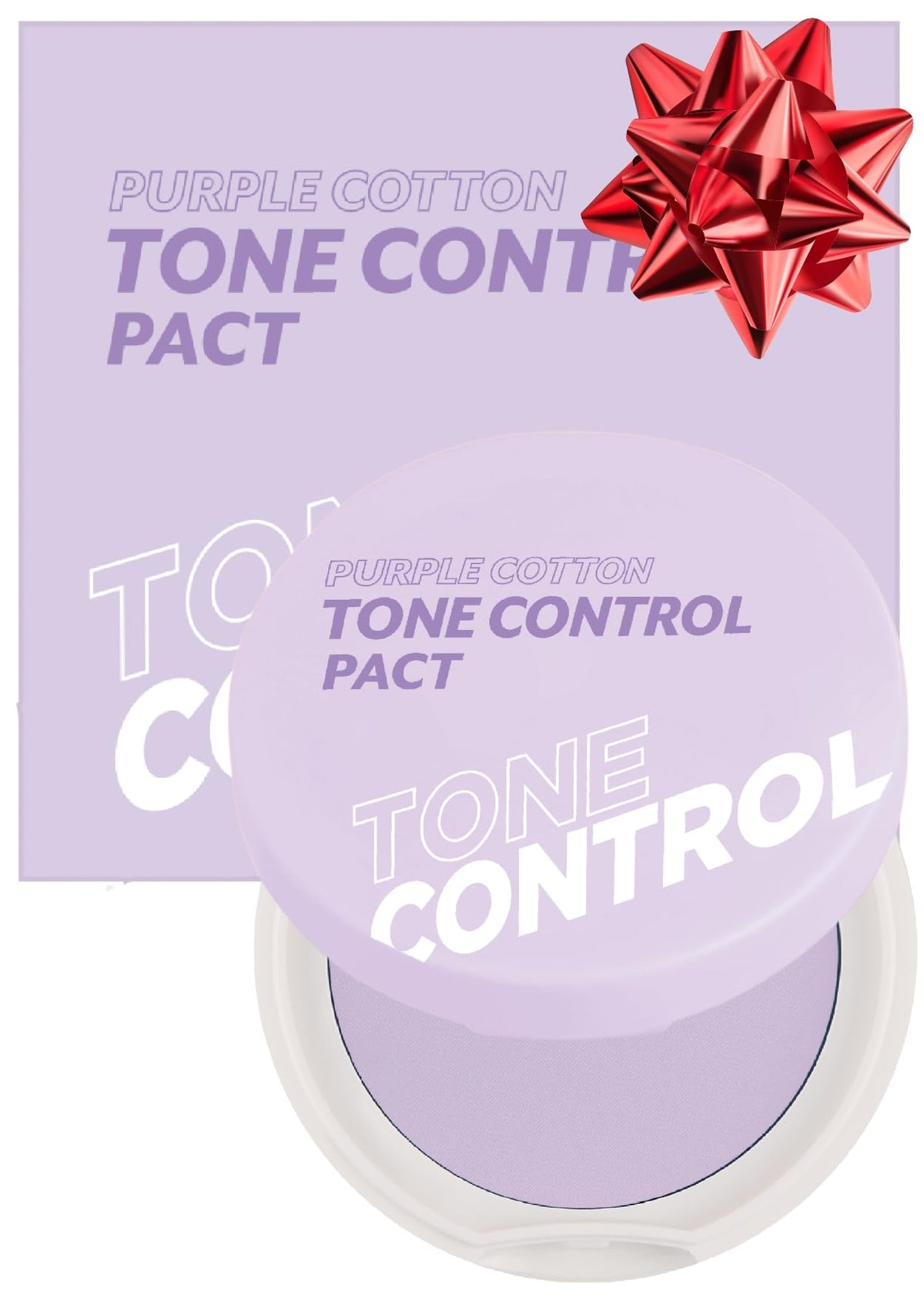 I'M Meme Purple Cotton Tone Control Pact - Korean Translucent Setting Powder, 0.33 Oz