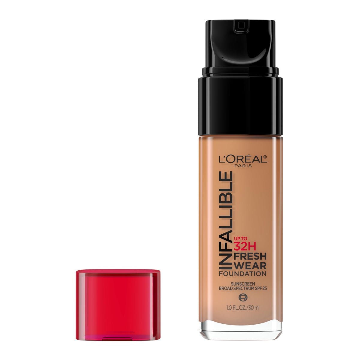 L'Oreal Paris Infallible 32Hr Lightweight Foundation, 505 Toffee, 1 Fl Oz, Long-Lasting Makeup