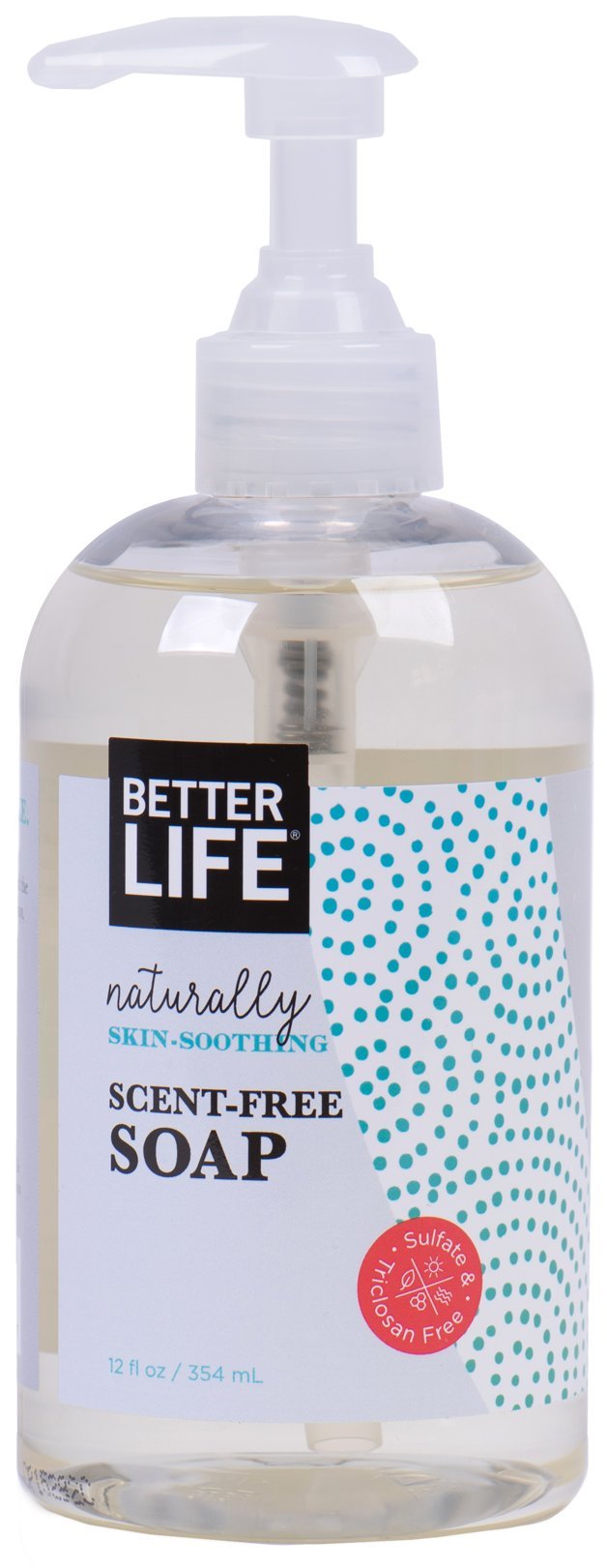 Better Life Unscented Natural Hand And Body Soap, 12 Fl Oz - Gentle & Effective Cleanser