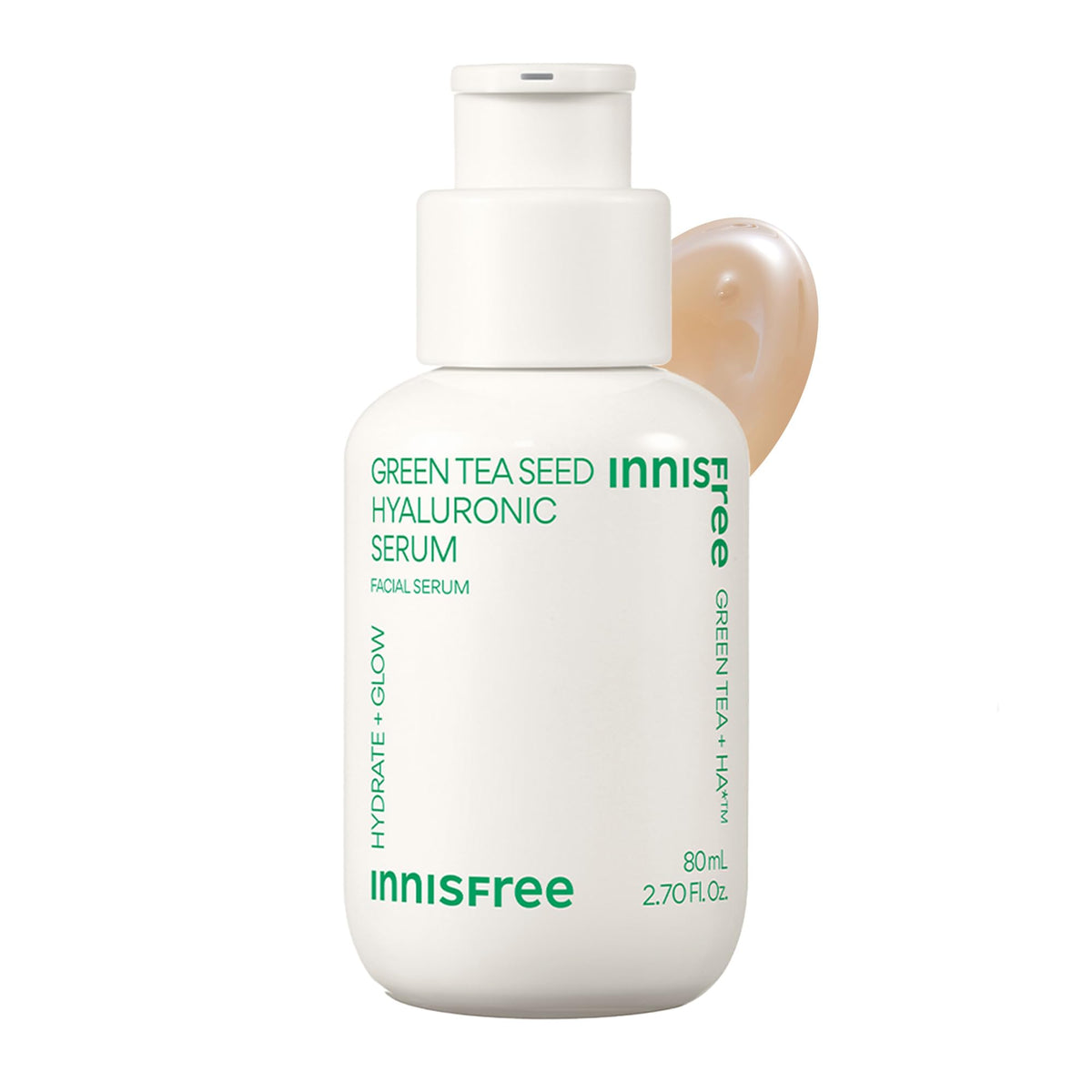 Innisfree Green Tea Seed Hyaluronic Serum - Hydrating Face Serum With Niacinamide, 2.7 Fl Oz