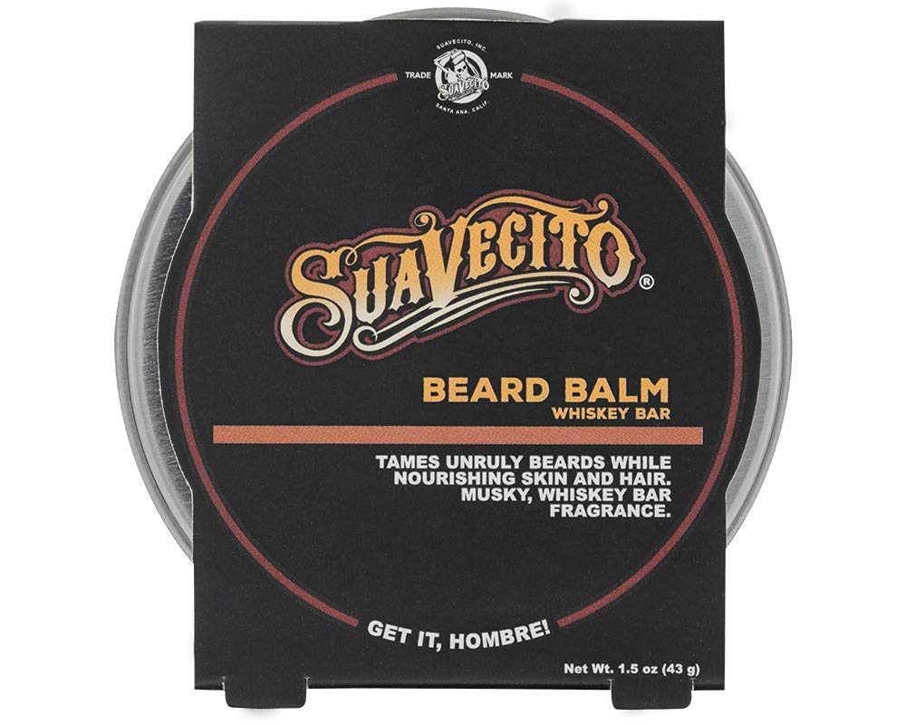 Suavecito Whiskey Bar Beard Balm - 1.5 Oz Conditioning Grooming Product For Men