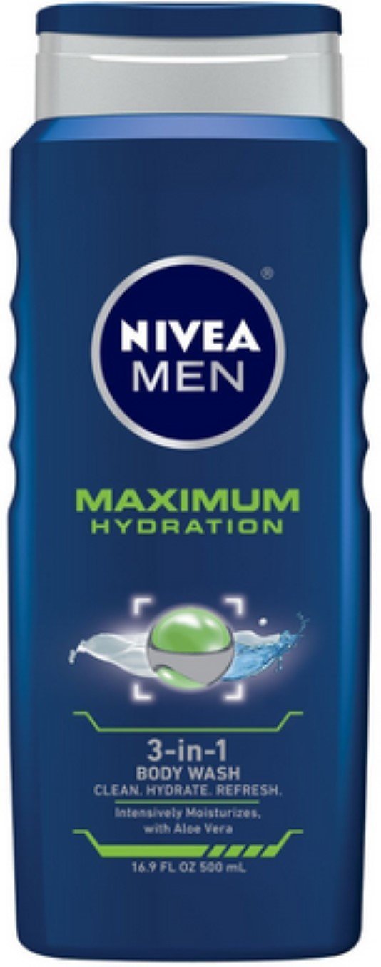 Nivea 3n1 Bdy Wsh Hydra M Size 16.9z Nivea Men'S Maximum Hydration 3n1 Body Wash 16.9z