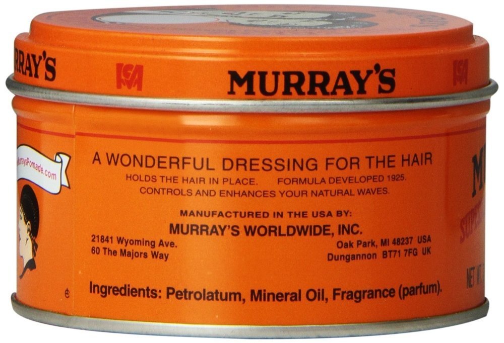 Murray's Superior Hair Dressing Pomade, 3 oz - Pack of 4, Strong Hold & Shine Hair Product