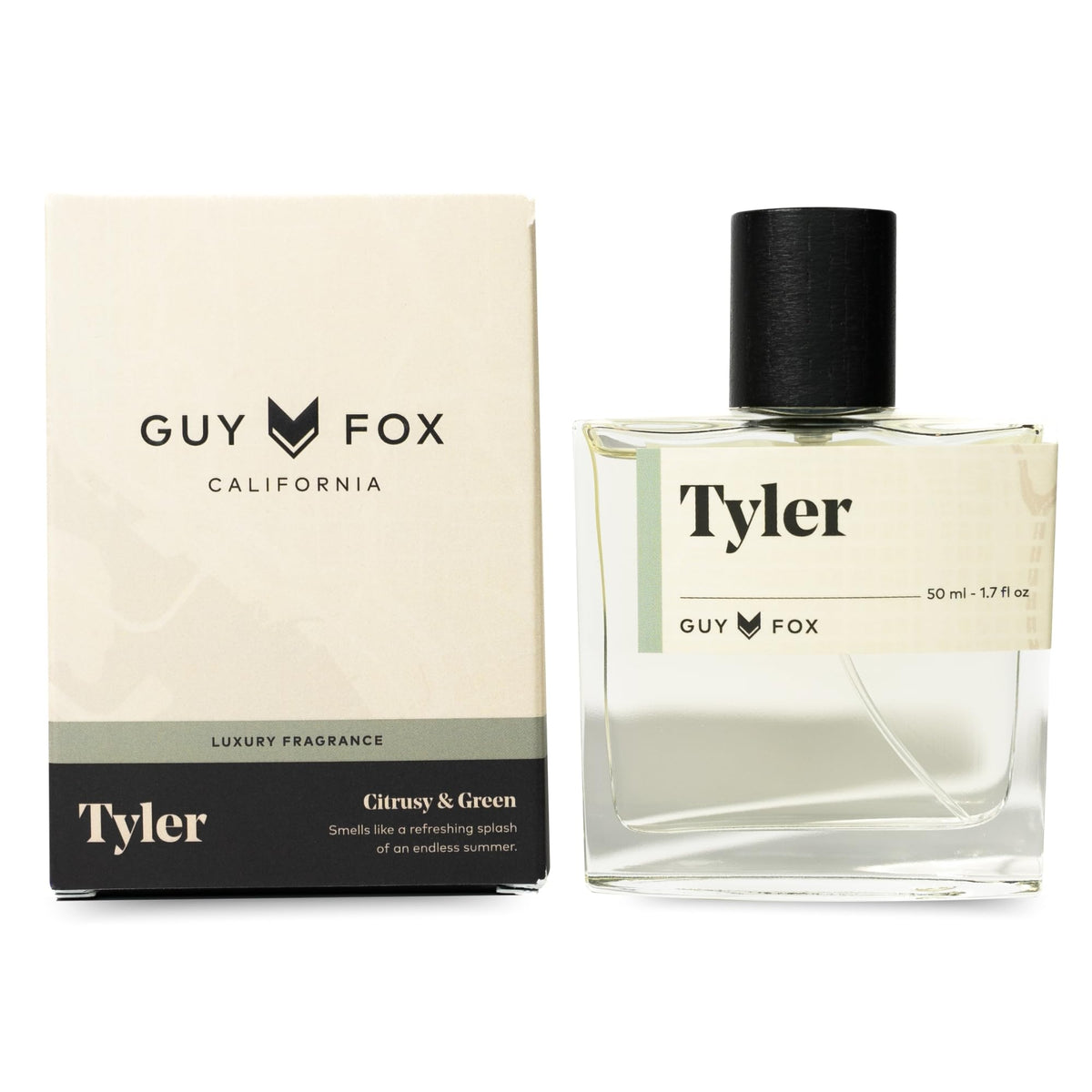 Guy Fox Tyler Cologne For Men - Coastal Sage, Coconut Water, 1.7 Fl Oz - Citrus & Airy Fragrance