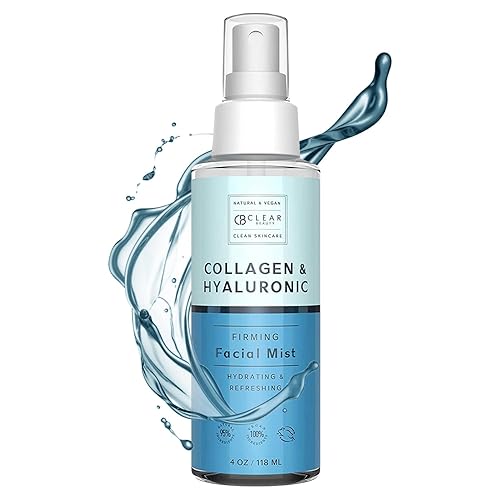 Clear Beauty Hyaluronic Acid & Collagen Face Mist - Moisturizing, Anti-Aging, 4 Oz