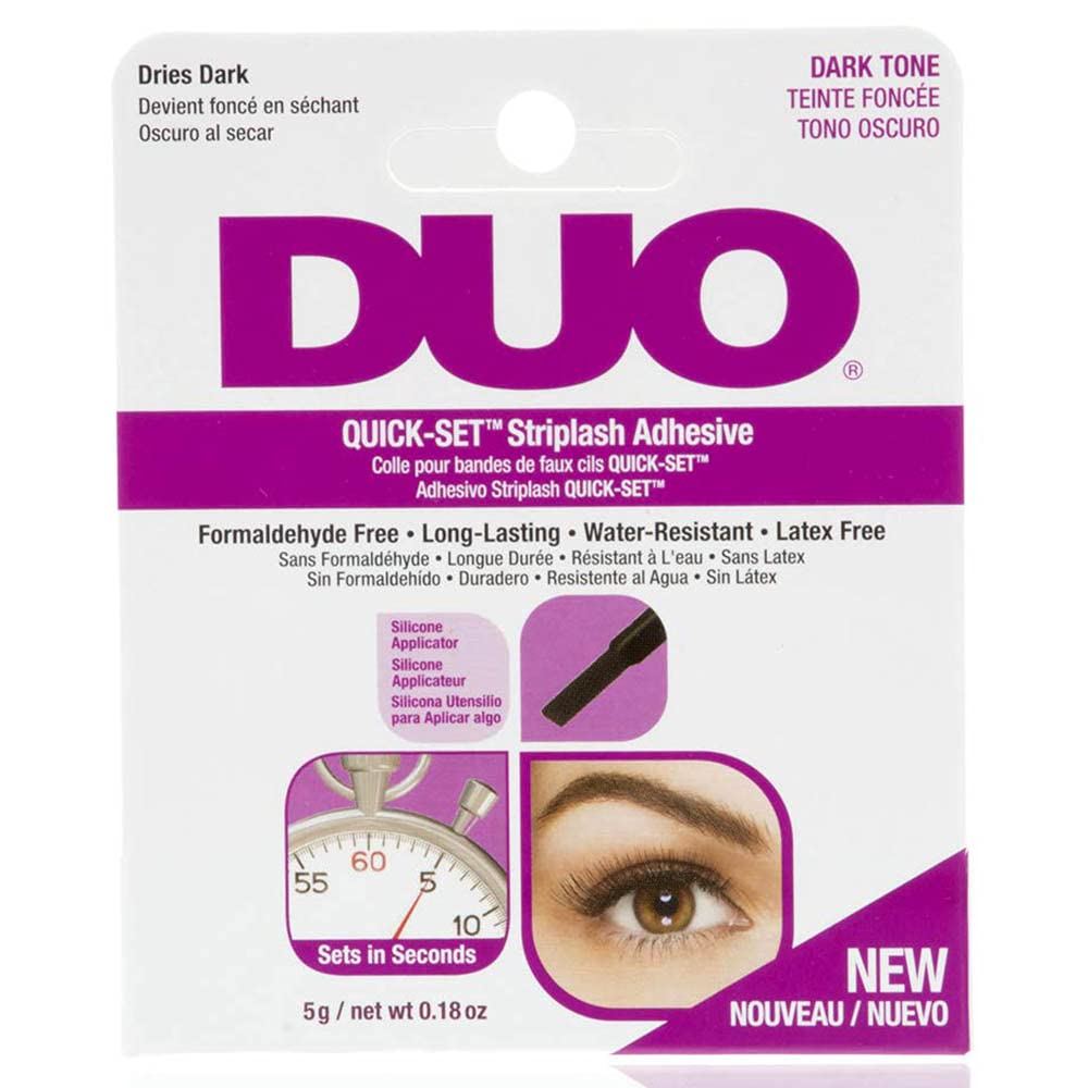 Duo Quick-Set Dark False Strip Lash Adhesive, Dries Dark, 0.18 Oz - 1 Pack