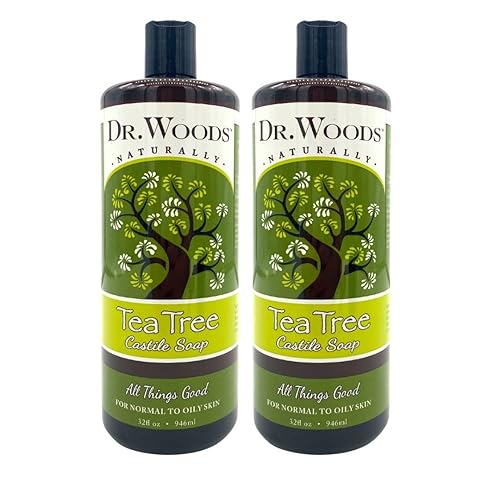 Dr. Woods Pure Tea Tree Liquid Castile Soap - 32 Oz (Pack Of 2) - Natural Cleanser