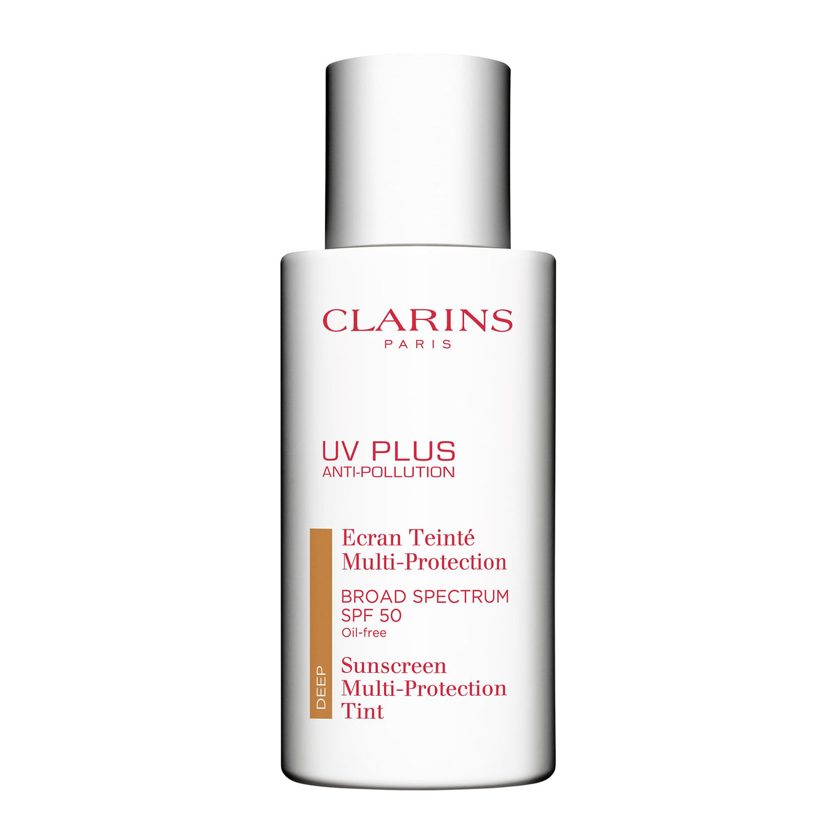 Clarins Uv Plus Anti-Pollution Spf 50 Tinted Sunscreen - Lightweight, Sheer Finish, 1.7 Oz