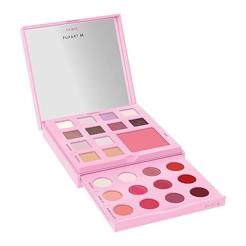 Pupa Milano Pupart M Makeup Palette 002 Pink - Blush, Concealer, Highlighter, Eyeshadow, Lip Gloss