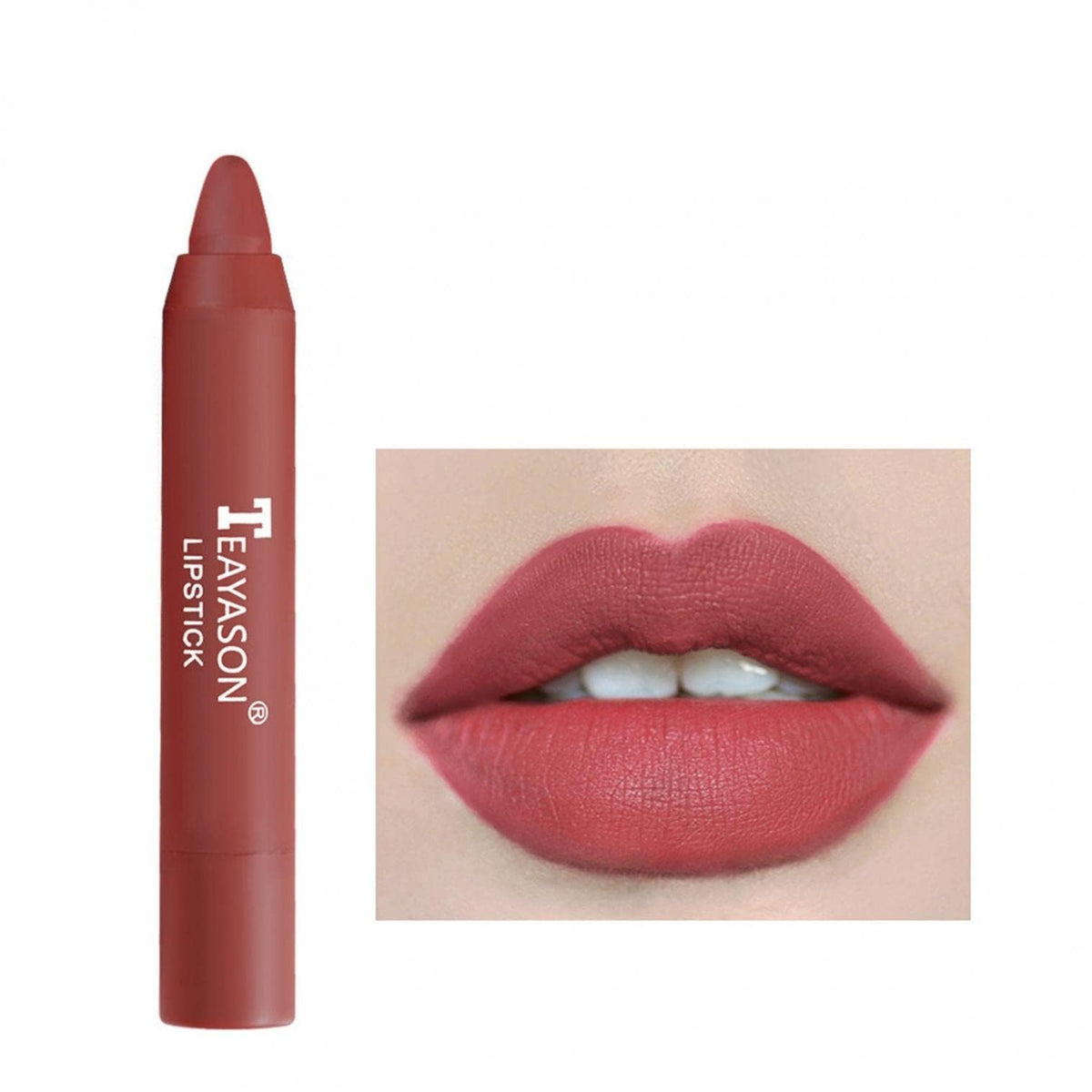 Agrifilm Matte Velvet Lipstick Crayon - Long-Lasting Waterproof Lip Stain For Women, Color 9