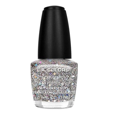 L.A. Colors Glitter Bomb Nail Polish, 0.44 Fl Oz - Vibrant Glitter Finish, Long-Lasting Shine