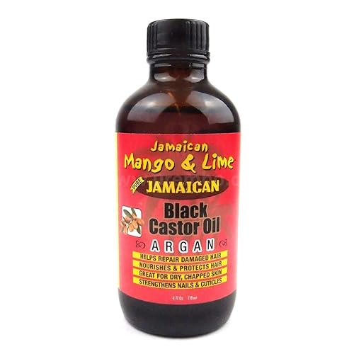 Jamaican Mango & Lime Black Castor Oil Argan 4Oz - Nourishing Hair Treatment