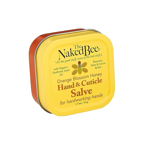 The Naked Bee Hand & Cuticle Healing Salve - 1.5 Oz Sunflower, Beeswax & Shea Butter