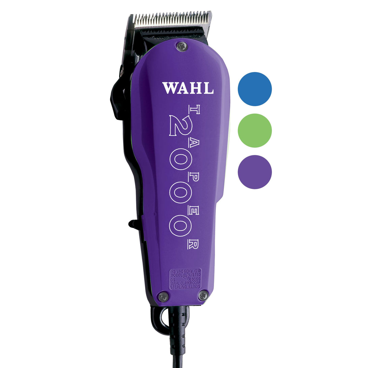 Wahl Professional Taper 2000 Hair Clipper Set With Adjustable Blade & 4 Guards - Random Colors