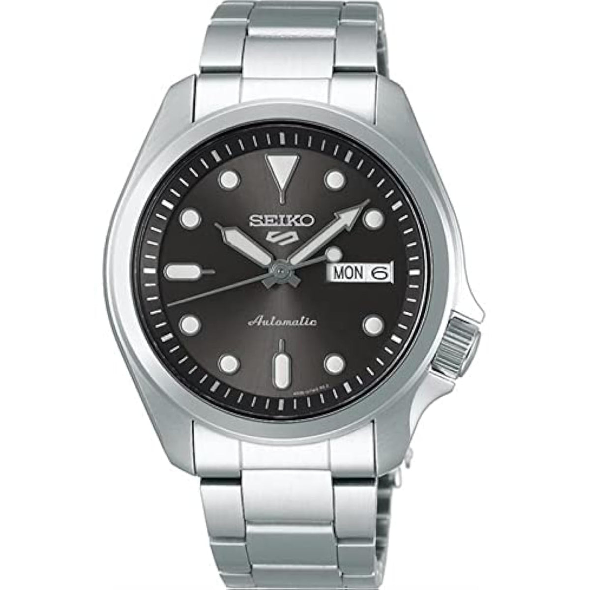 Seiko 5 Sports Automatic Watch Srpe51K1 - 100M Water Resistant, Gray Dial, White Accents