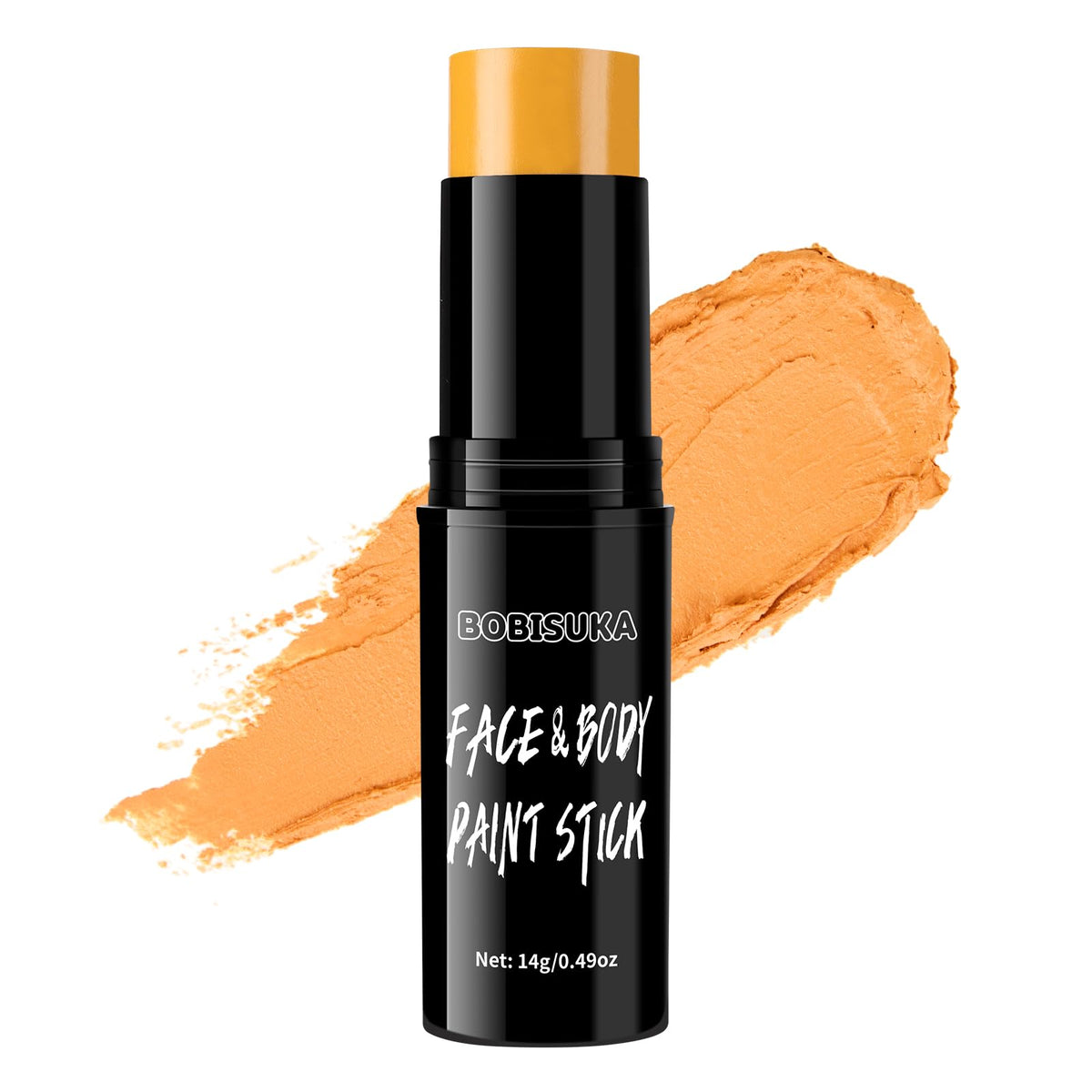 Bobisuka Yellow Face Body Paint Stick - Quick Drying Makeup For Halloween, Cosplay & Sports