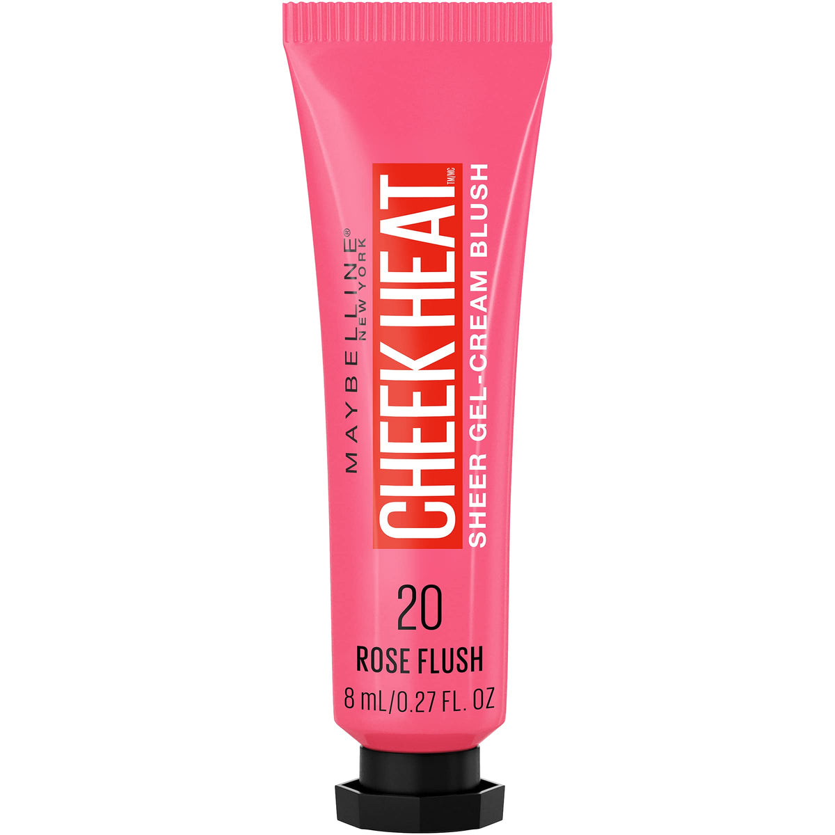 Maybelline Cheek Heat Gel-Cream Blush, Rose Flush, Lightweight, Dewy Finish, 0.27 Fl Oz