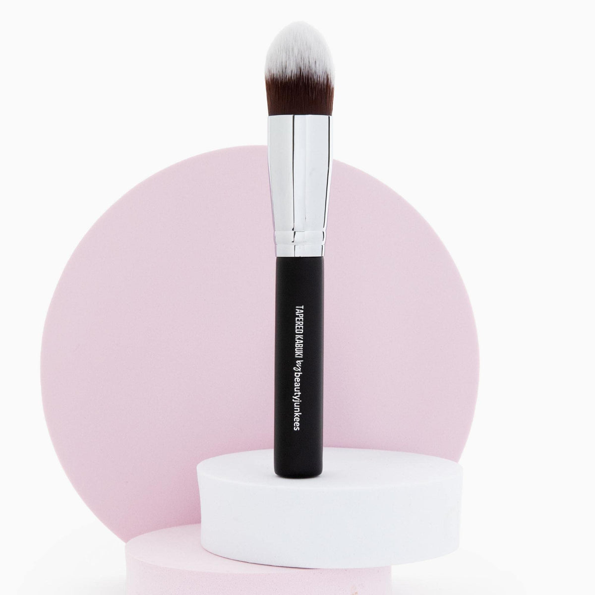 Beauty Junkees Under Eye Concealer Brush - Tapered Kabuki, Soft Synthetic Bristles, Vegan