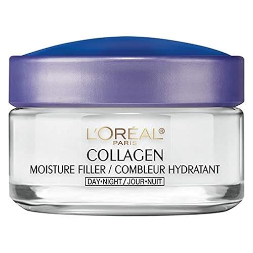 L'Oreal Paris Collagen Moisture Filler Cream, 1.7 Oz, Day/Night, Pack Of 2