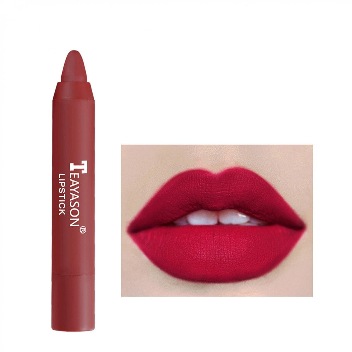 Agrifilm Matte Velvet Lipstick Crayon - Long-Lasting Waterproof Lip Gloss For Women, Color 10