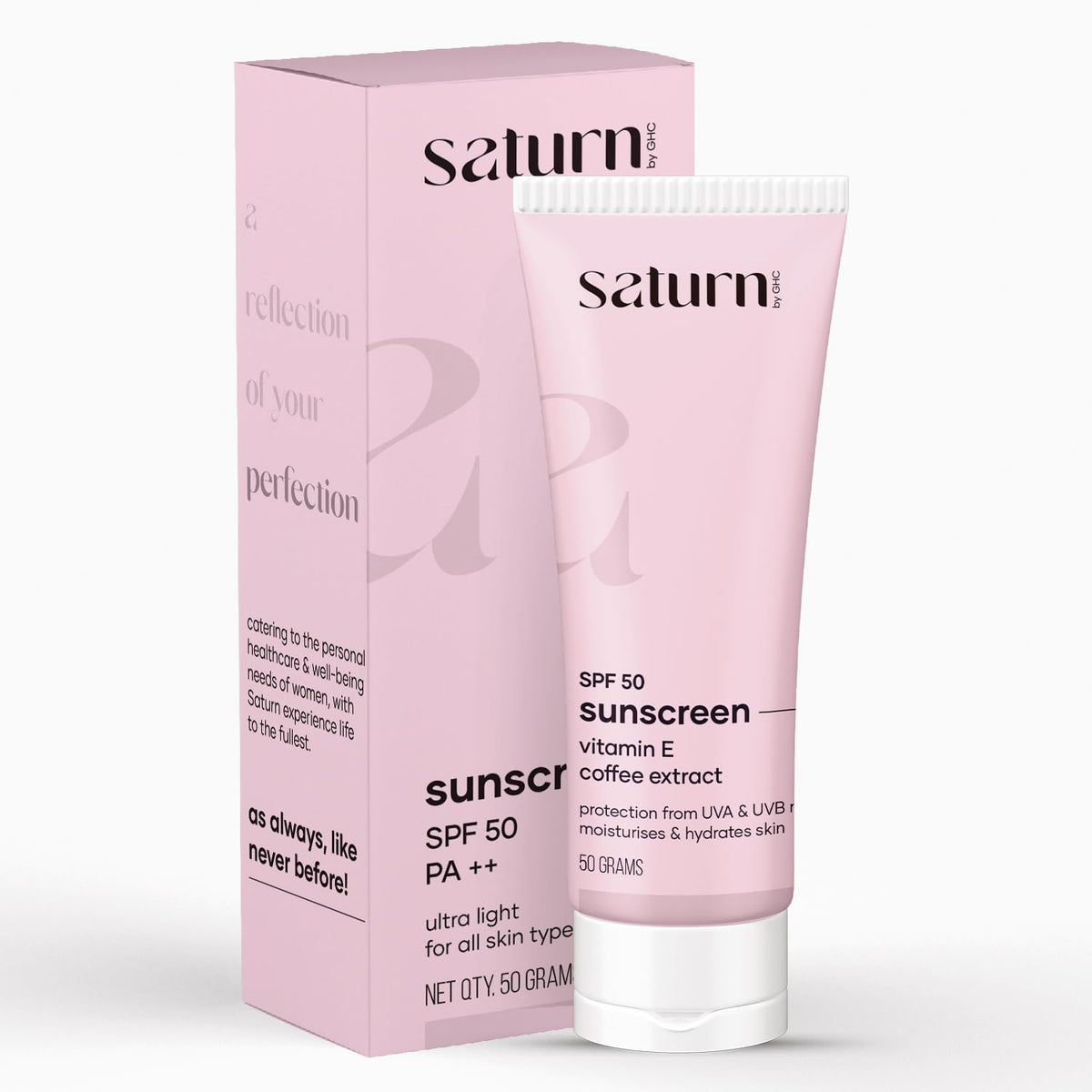 Saturn By Ghc Spf 50 Sunscreen Cream - Anti-Pollution, Sls & Paraben-Free, 100% Vegan