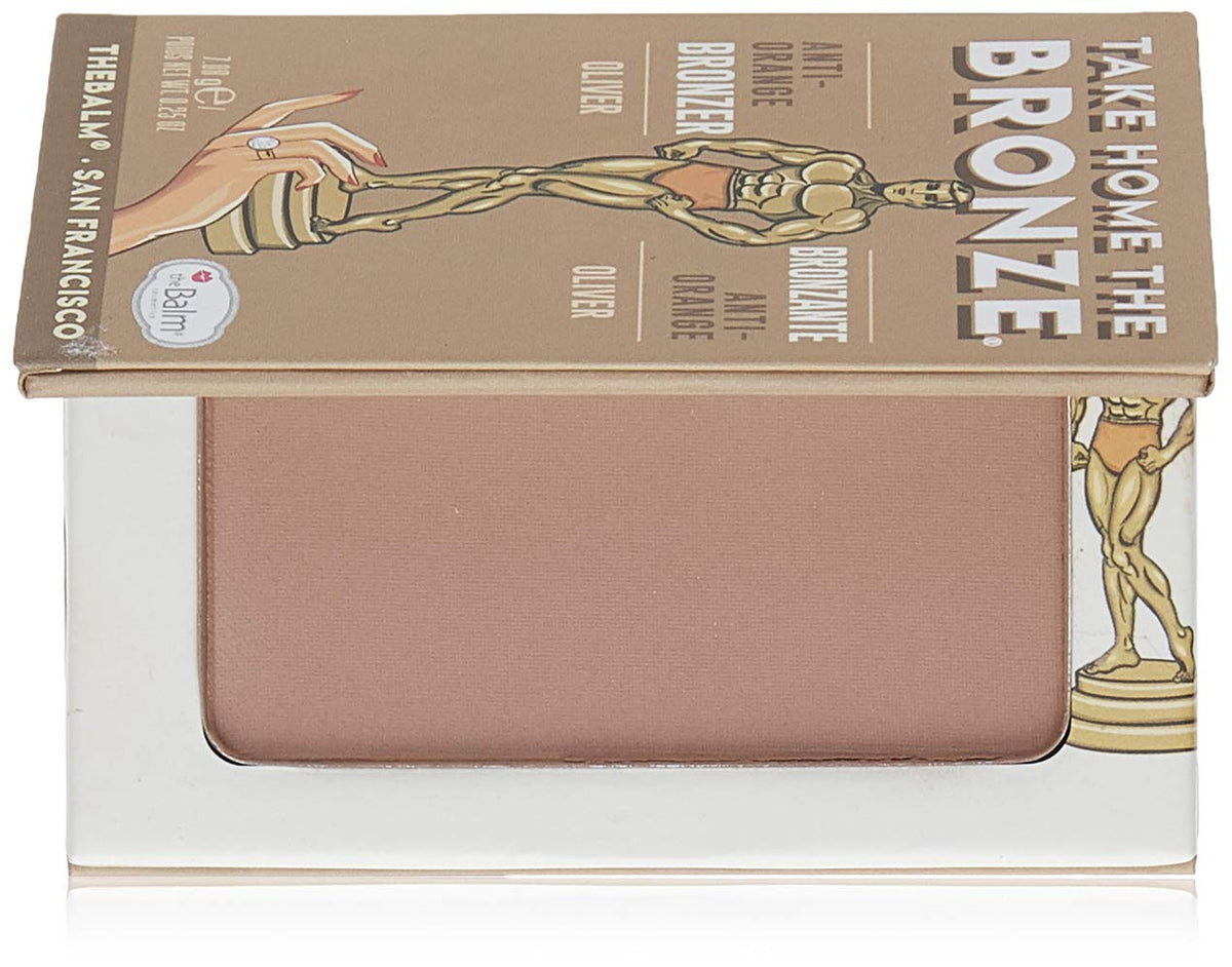 Thebalm Take Home The Bronze Contour Powder - Oliver, Anti-Orange Bronzer, 0.25 Oz